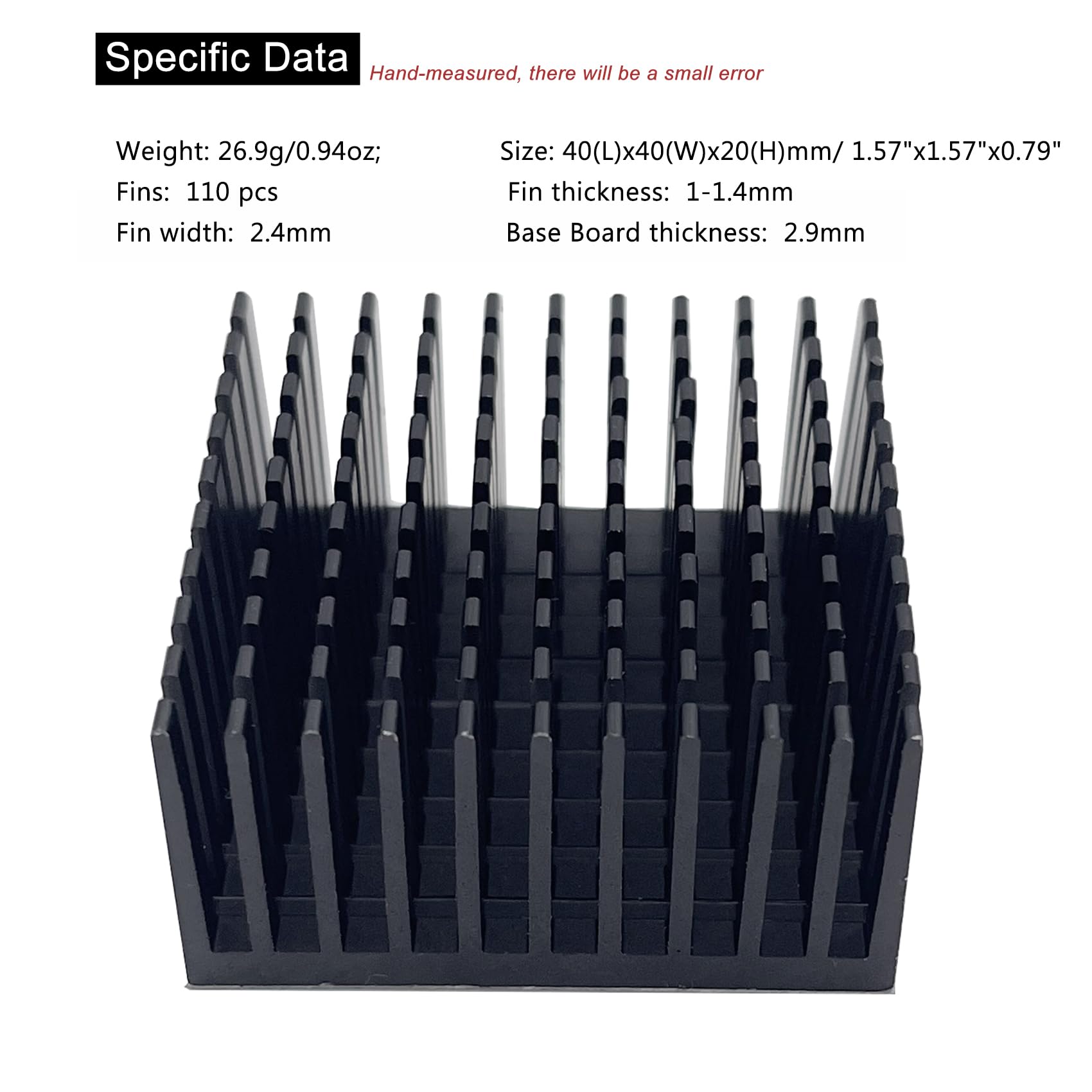 Mua 40mm Heatsink Kit 40x40x20mm with Thermal Conductive Adhesive Tape ...