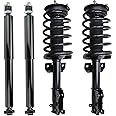 Detroit Axle - Struts Shocks for 2005-2010 Ford Mustang [Exc. Shelby Bullitt] 2 Front Ready Struts w/Coil Springs Assembly 2 Rear Shock Absorbers 2006 2007 2008 2009 Replacement Suspension Kit
