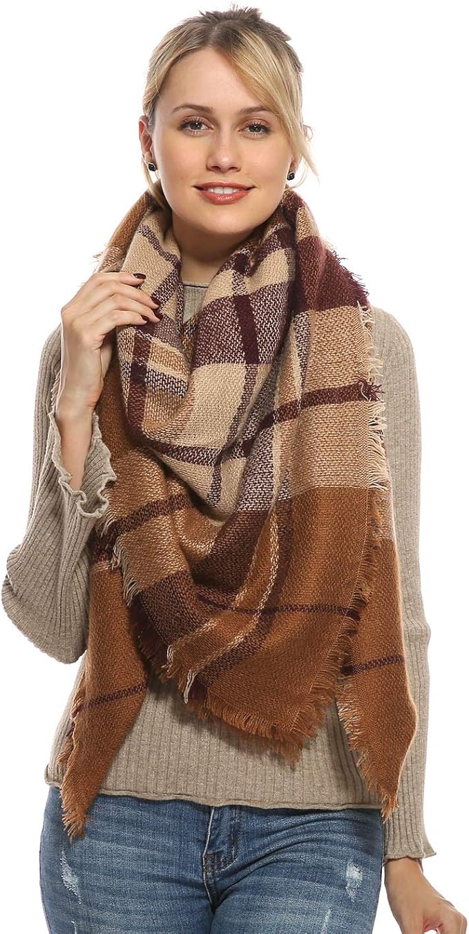 Scarf For Women brown One Size Amazon.co.uk Clothing