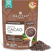 Navitas Organics Raw Cacao Nibs, 4 oz. Bag, 38 Servings — Organic, Non-GMO, Fair Trade, Gluten-Free