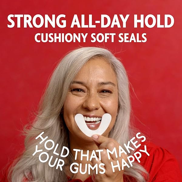 SEA BOND SECURE DENTURE ADHESIVE SEALS, ORIGINAL UPPERS, ZINC-FREE, ALL-DAY-HOLD, MESS-FREE, 30 COUNT (PACK OF 1)
