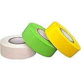 USA Made Lab Labeling Tape Variety Pack, 500" Length x 3/4" Width, 1 Inch Core [3 Rolls of Assorted Colors]