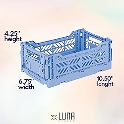 Collapsible Storage Box, Foldable Crate Organizer