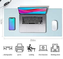 Leather Desk Pad Protector,Mouse Pad,Office Desk