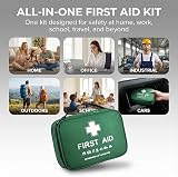 220 Piece First Aid Kit Eye Care Ice Packs Blanket Home Car Office view 2