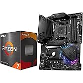 Micro Center AMD 5800XT Processor with MSI MPG B550 Gaming Plus Motherboard | CPU Motherboard Combo, AM4, DDR4, PCIe 4.0, M.2, USB 3.2 Gen 2 Type C, ATX Gaming Motherboard