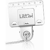 1PCS Double Scale Measuring Tape Clip,Steel 304 Corner Measuring Tool | 304 Stainless Steel,Tape Accurately Position Measure Tool,Fixed Point Measurement,Corners Clamp Precision Marking Tool