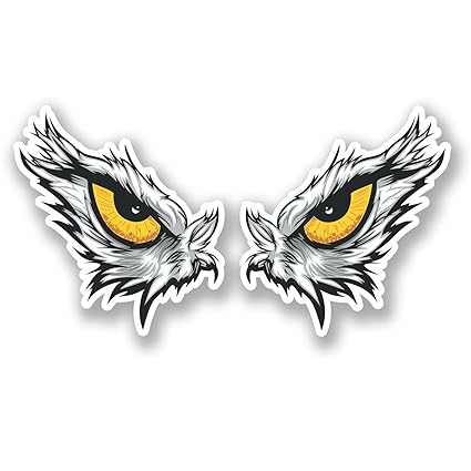 2 x 10cm Funny Warning Vinyl Sticker Decal Bike Motorcycle 