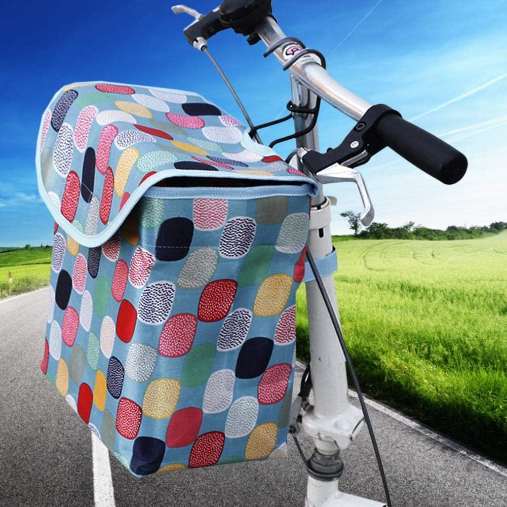 Panier Avant Suspendu Panier Pliable en Toile Imperméable Guidon De