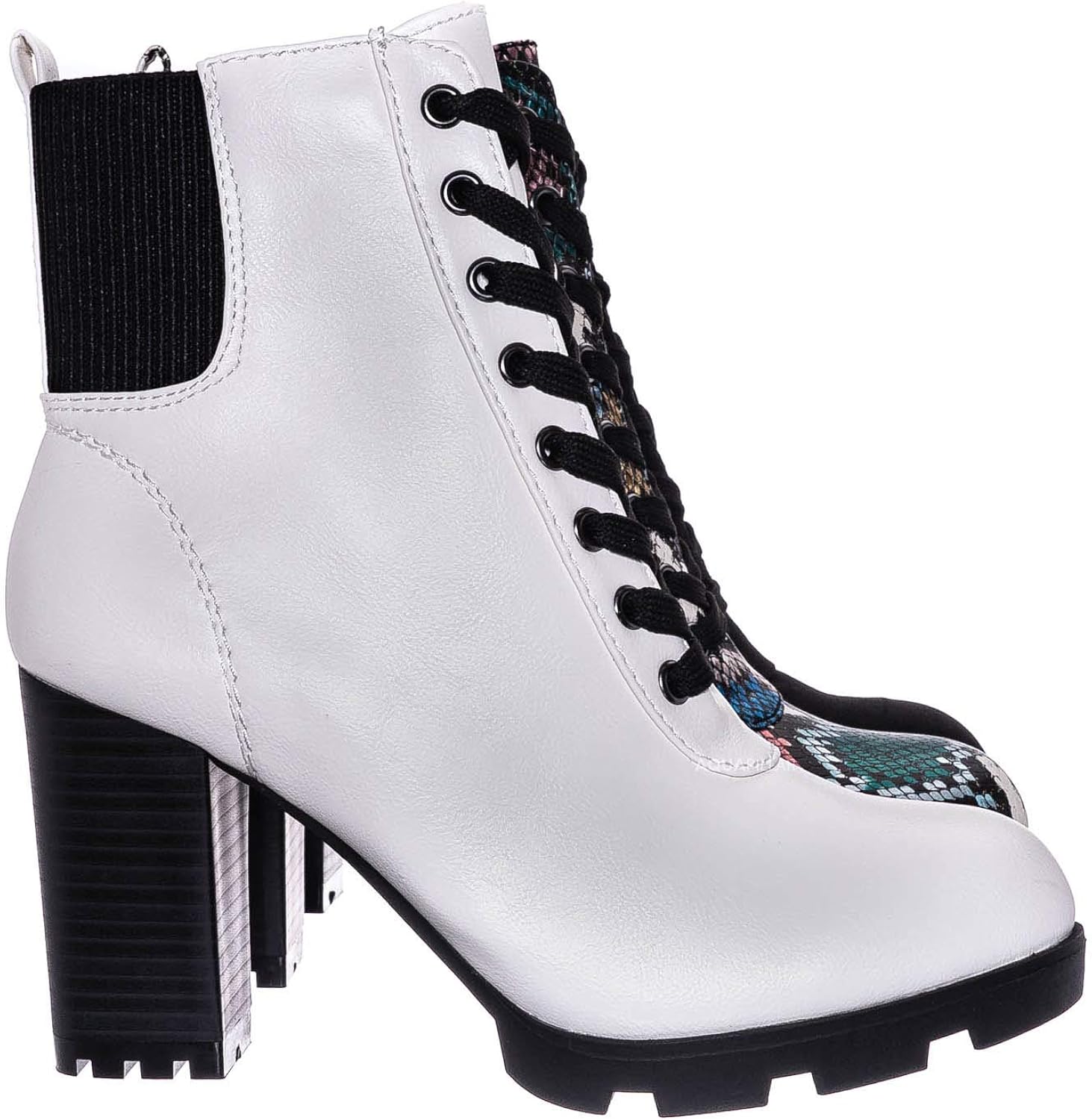 block heel boots lace up