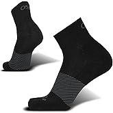 OS1st Wicked Comfort Quarter Crew Socks with light compression for maximum cushion, blister protection and breathable fabric 