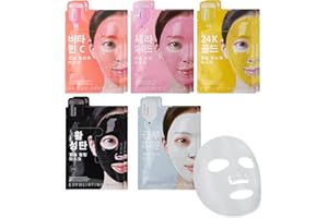 10Pcs Face Sheet Masks Skin Care Kit,Hydrating Facial Sheet Mask,Moisturizing Calming Brightening Face Masks for All Skin,Mot