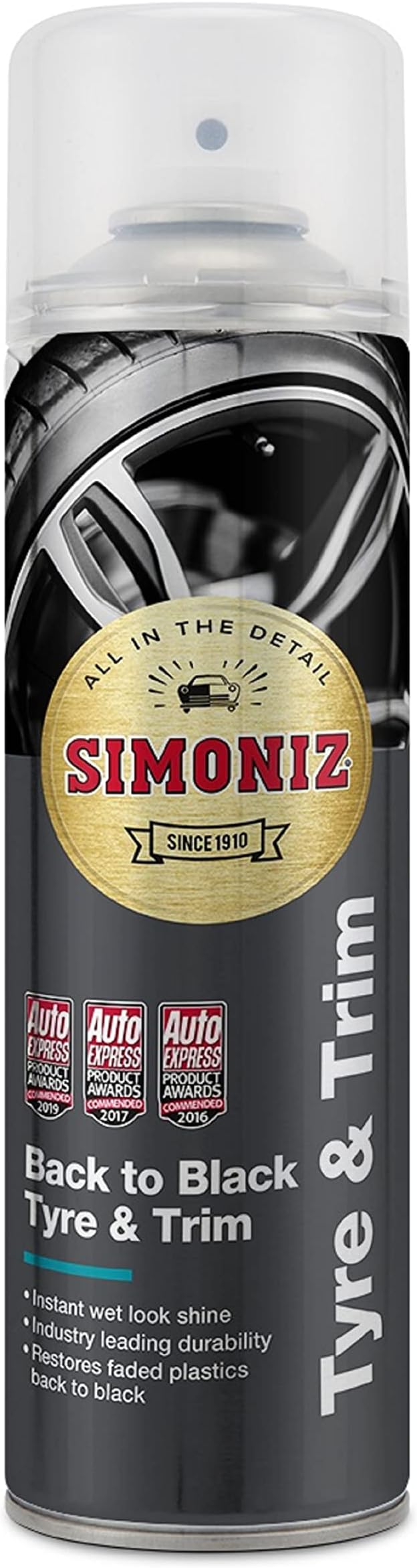 Simoniz SAPP0189A Back to Black Tyre & Trim Shine 500ml Black