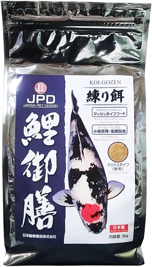 Amazon 日本動物薬品 鯉御膳 練り餌 マッシュタイプ 粉末 3kg 鯉御膳 餌 通販