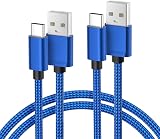 USB-C Charger Cable 2M 2 Pack for Kindle Fire 2019-2024 Colorful view 1
