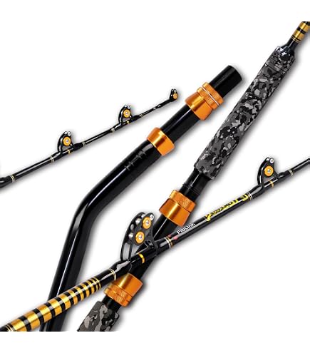 Amazon.com : Fiblink Saltwater Fishing Rod 2Piece Offshore Trolling Rod Big Game Deep Sea Rod Conventional Boat Blue Camouflage Fishing Pole(5'6"30-50lbs) : Sports & Outdoors Amazon.com : Fiblink Saltwater Fishing Rod 2Piece Offshore Trolling Rod Big Game Deep Sea Rod Conventional Boat Blue Camouflage Fishing Pole(5'6"30-50lbs) : Sports & Outdoors