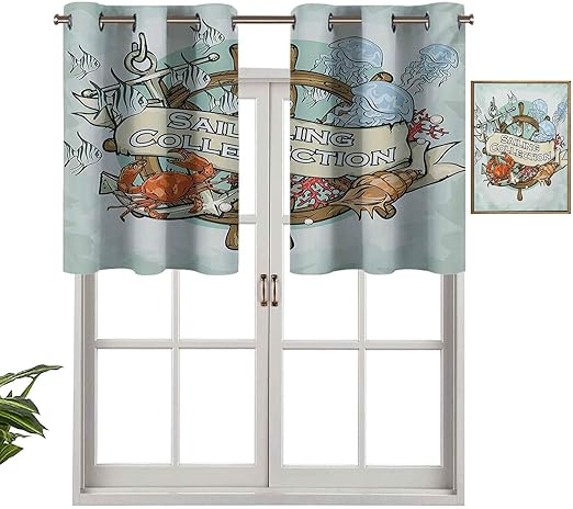 Cortinas opacas con aislamiento térmico para decoración del hogar