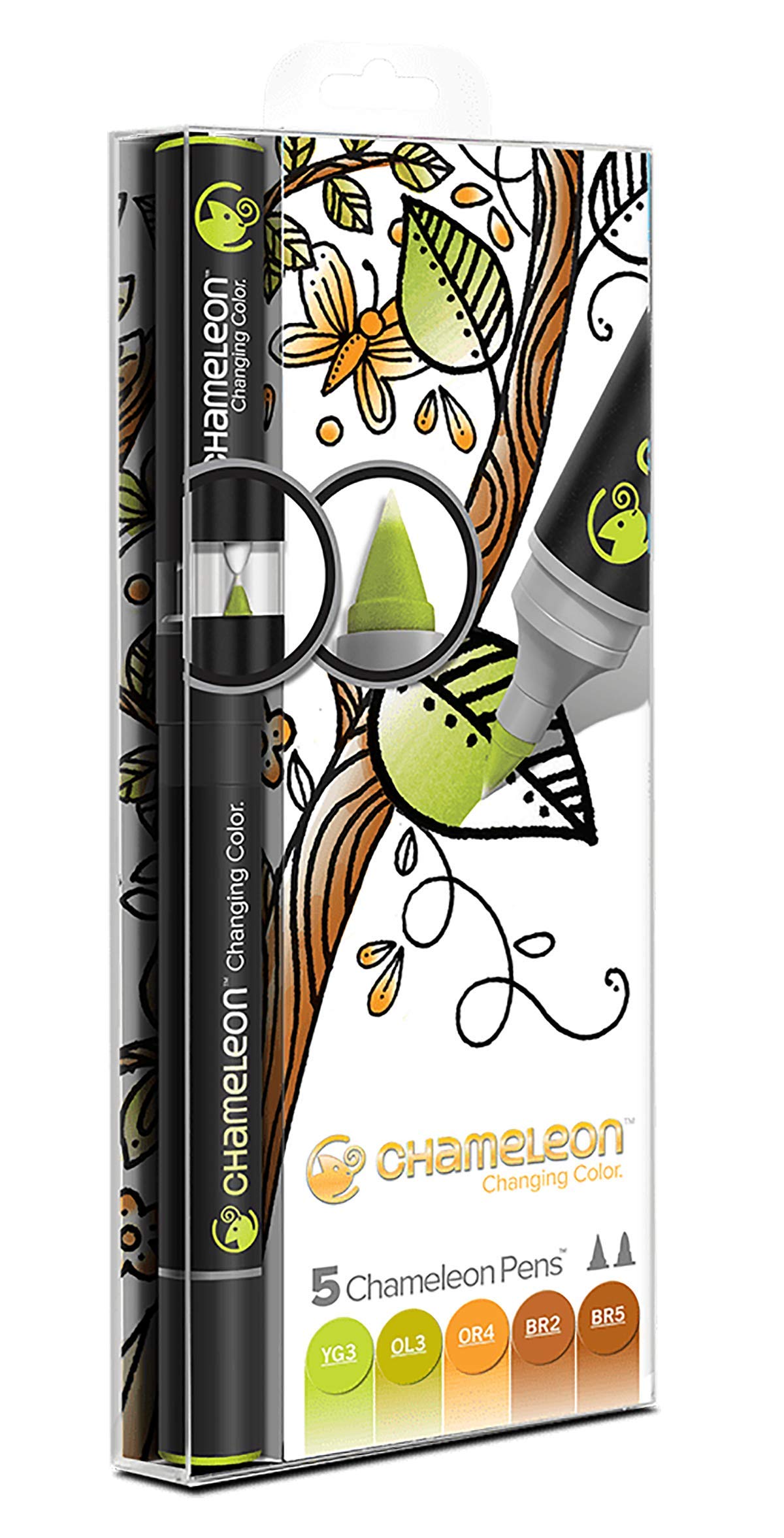 Chameleon Earth Tones 5 Pen Set