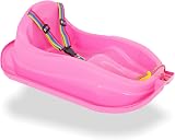 Molti Children's Sledge with Safety Belt for Toddlers Up to 3 Years Pink view 7