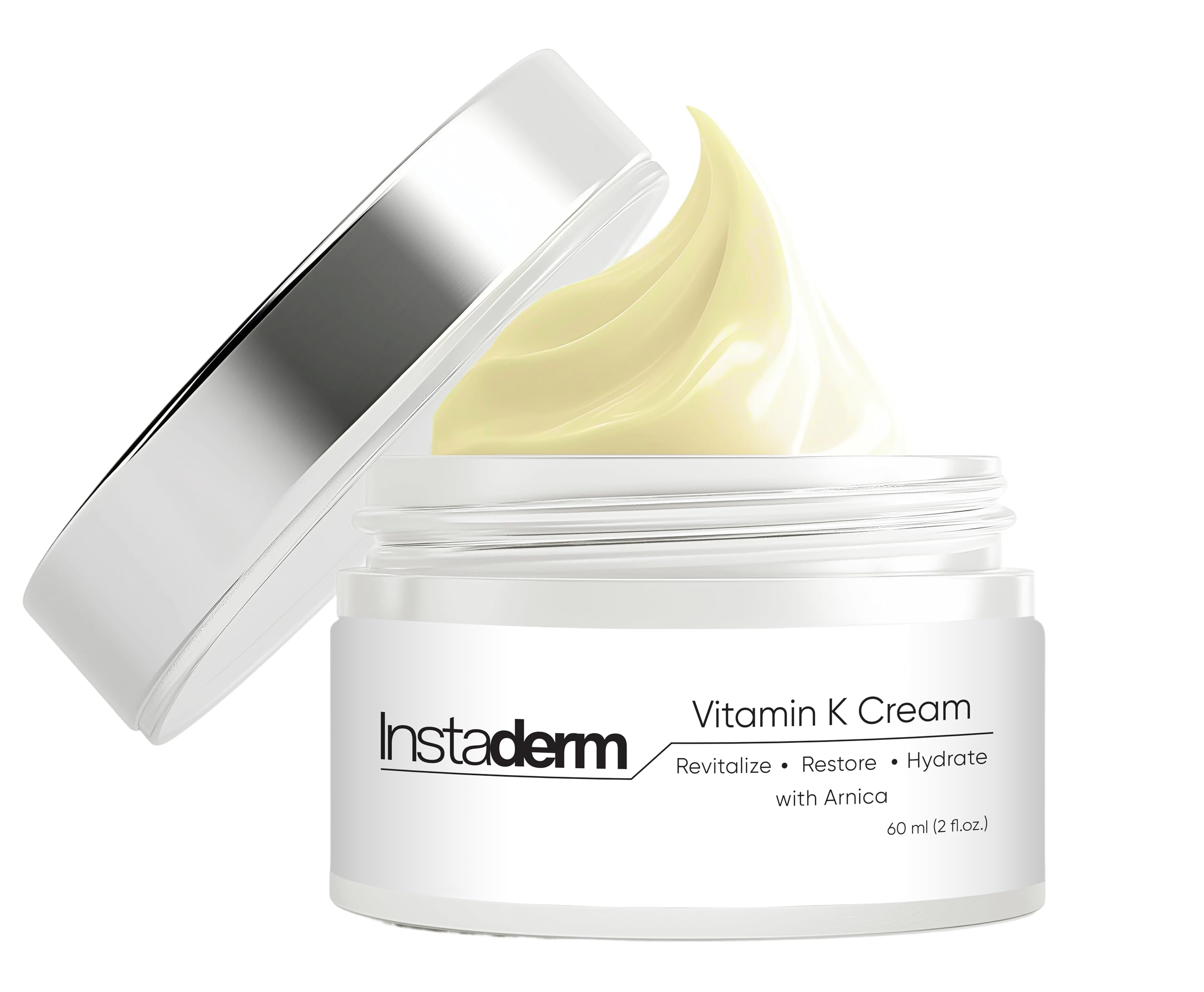 Vitamin K Cream- Bruise Healing Formula with Arnica. Dark Spot Moisturizer for Bruising, Spider Veins & Broken Capillaries. Repair Under Eye Dark Circles, Fine Lines, Puffiness, Wrinkles Face & Body.