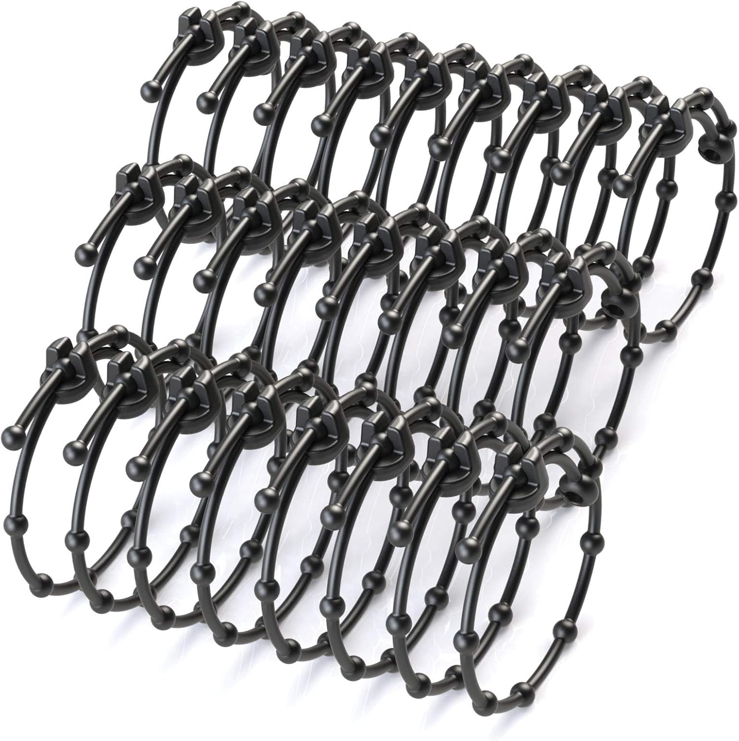 Kwik Bandit Reusable All Weather Adjustable Ties 8 inch 25 Pack Heavy Duty Rubber Bungee Cords Industrial Cable Tie Down Straps Cord Bundling for Gear and Equipment Made in Canada