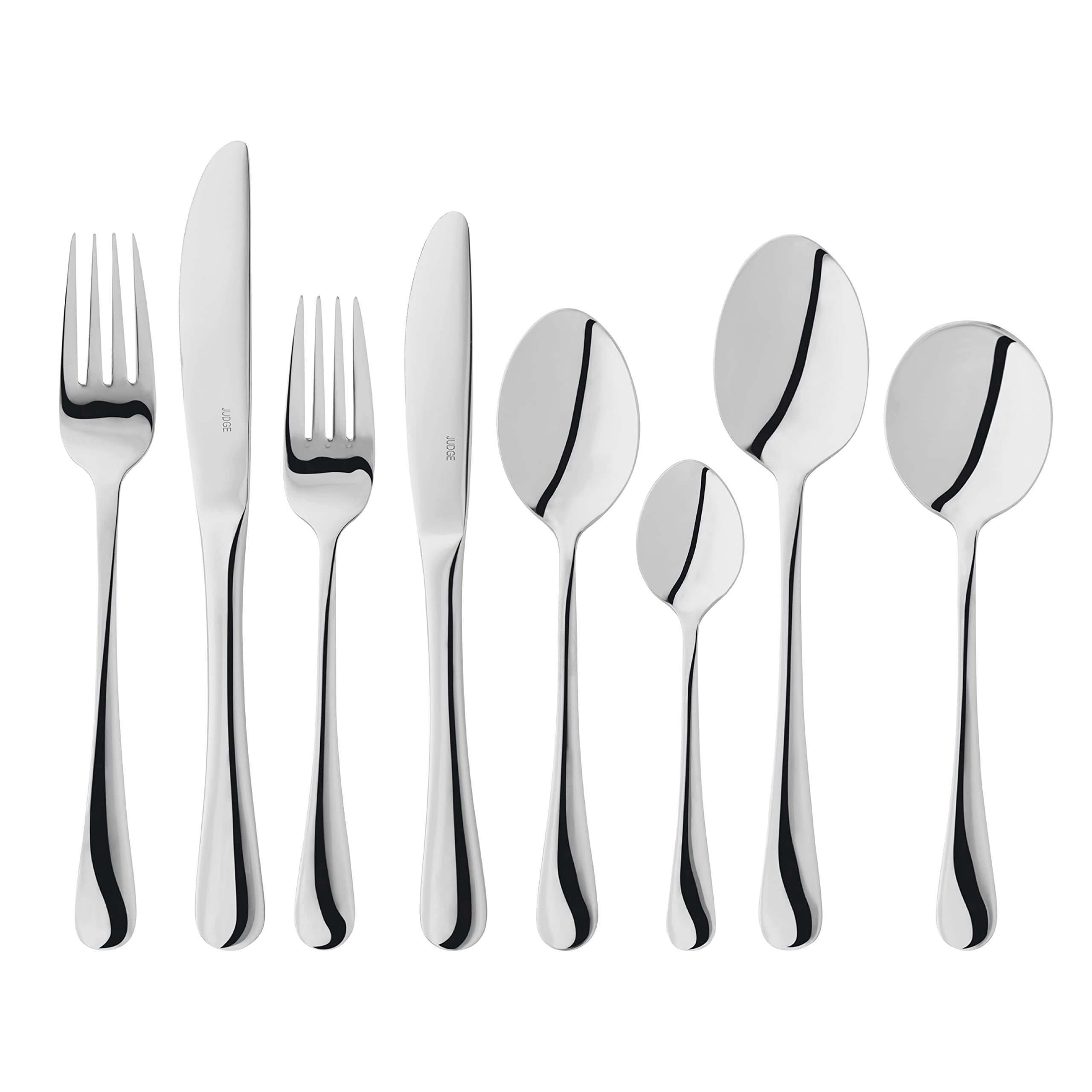 Judge Windsor 18/0 Stainless Steel Cutlery 44-Piece Set for 6 Place Settings with 2 Serving Spoons, 25 Year Guarantee — image 1