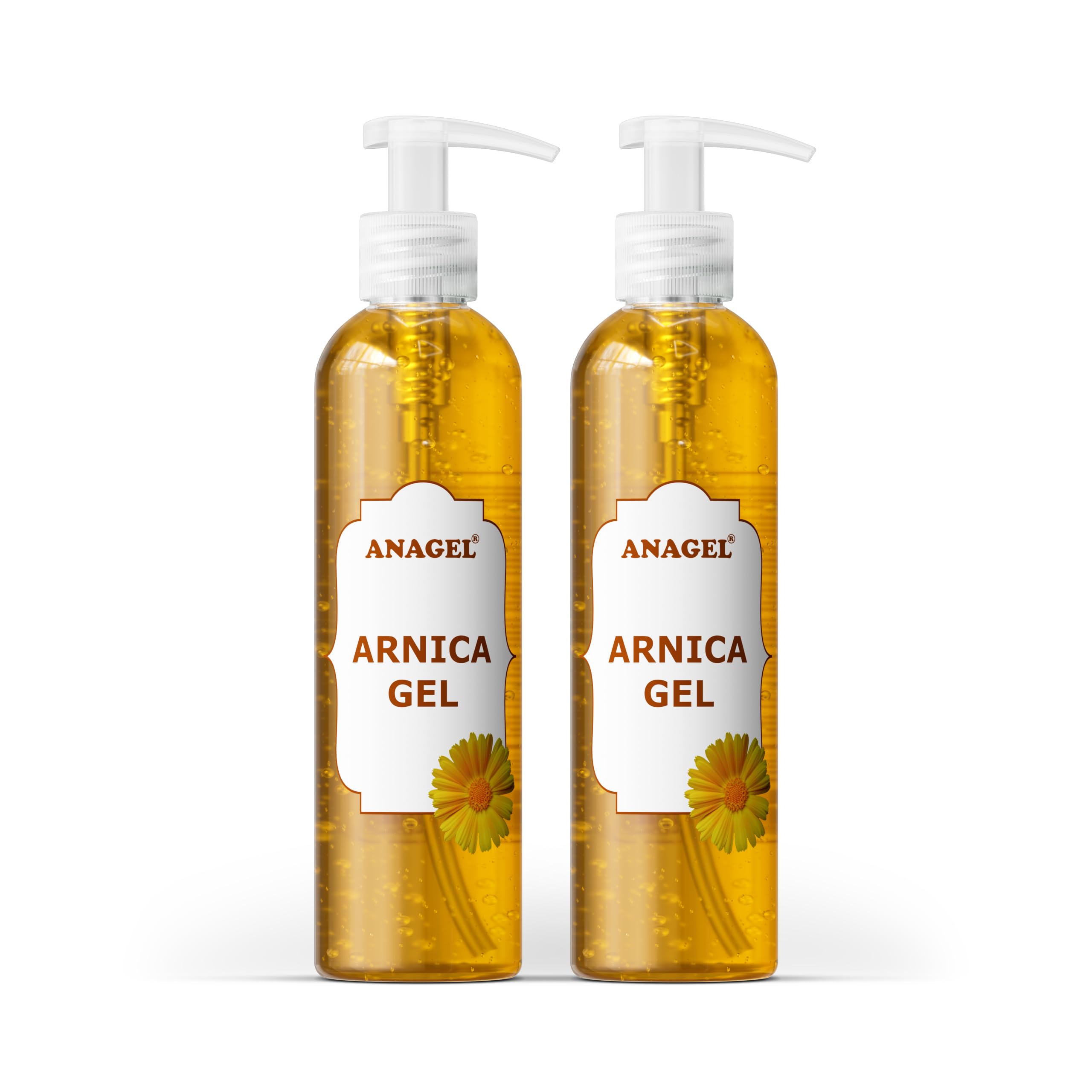 ANAGEL Arnica Gel – Soothing & Revitalising Skin Gel with Lavender – Non-Sticky, Easily Absorbed Formula for Everyday Use (250ml x 2)