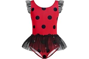 knemmy Girls One Piece Swimsuit Colorful Mermaid Bathing Suits Cute Kids Princess Beach Swimwear 2-10 Years