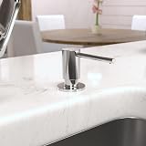 Hansgrohe 40438001 Focus Soap Dispenser Chrome Metal 16 oz 2 1/8" Counter Depth view 2