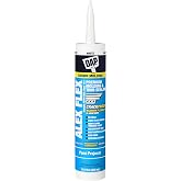 DAP Alex Flex Premium Molding &amp; Trim Siliconized Sealant, White, 10.1 Oz (7079818542)
