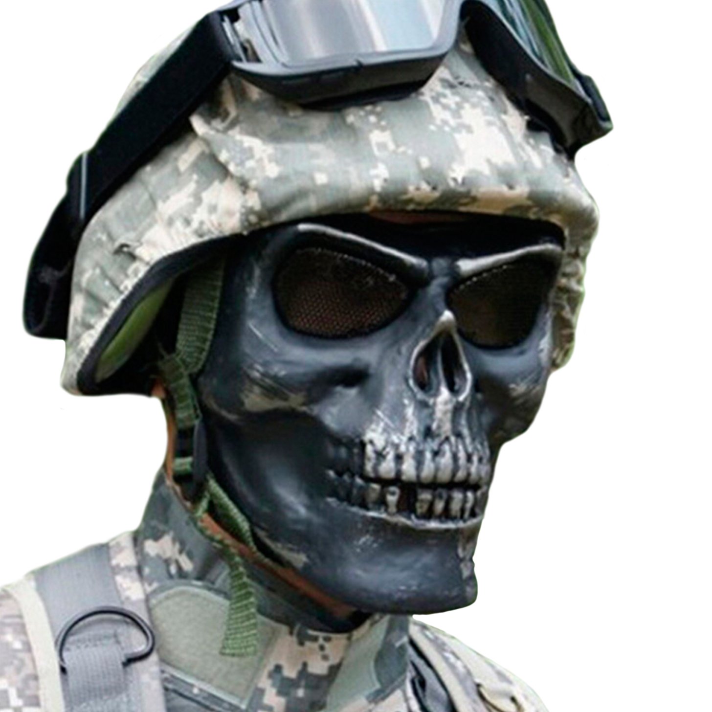 Careta Tactica Gotcha Militar Mercenario Calavera