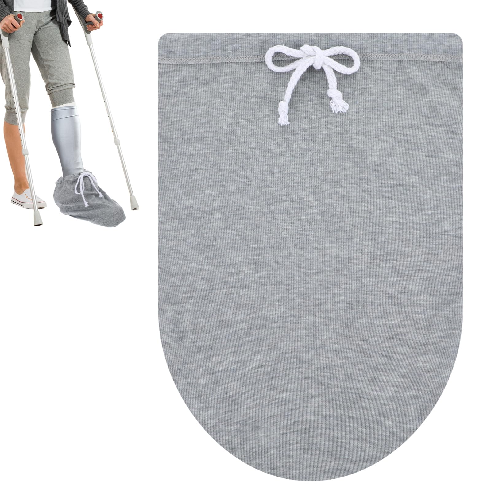 Photo 1 of 1PC Cast Sock Cover for Foot, Adjustable Drawstring Leg Cast Sock, Toe Cover Socks Leg Casts Covers Below The Knee, Plaster Socks for Feet, Suitable for Men and Women