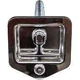 Buyers Products L8855 Stainless Steel T-Handle Latch with Blind Studs | Locking Stainless Steel T-Handle Latch Secures Tool Boxes, Trailer Doors, RVs, Campers, Truck Caps, And Service Bodies