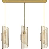 Savoy House Essentials 1-8031-3-322 Hillbourne Contemporary Industrial Metal Linear Chandelier, 3-Light 180 Total Watts, 20" 