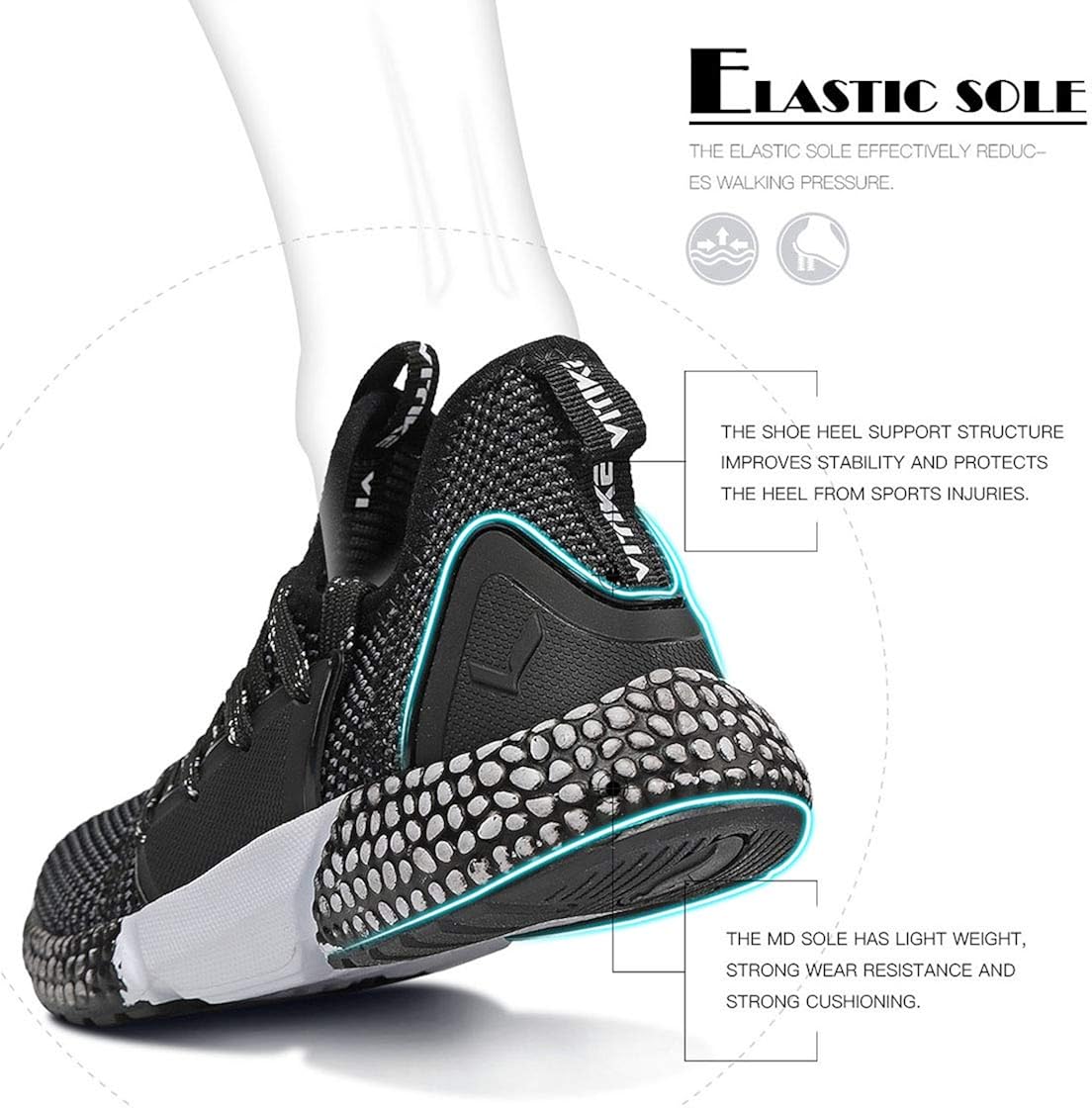 | Littleplum Kids Running Shoes for Boys Athletic Tennis Shoes Ankle-High Fashion Sneaker for Boys and Girls | Running