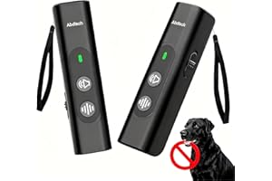 Abdtech Anti Barking Device for Dogs - Dog Bark Deterrent Devices for Stopping Bad Dog Behavior - 50Ft Long Range Ultrasonic Dog Bark Deterrent - Best Anti Barking Device Rechargeable(Black)