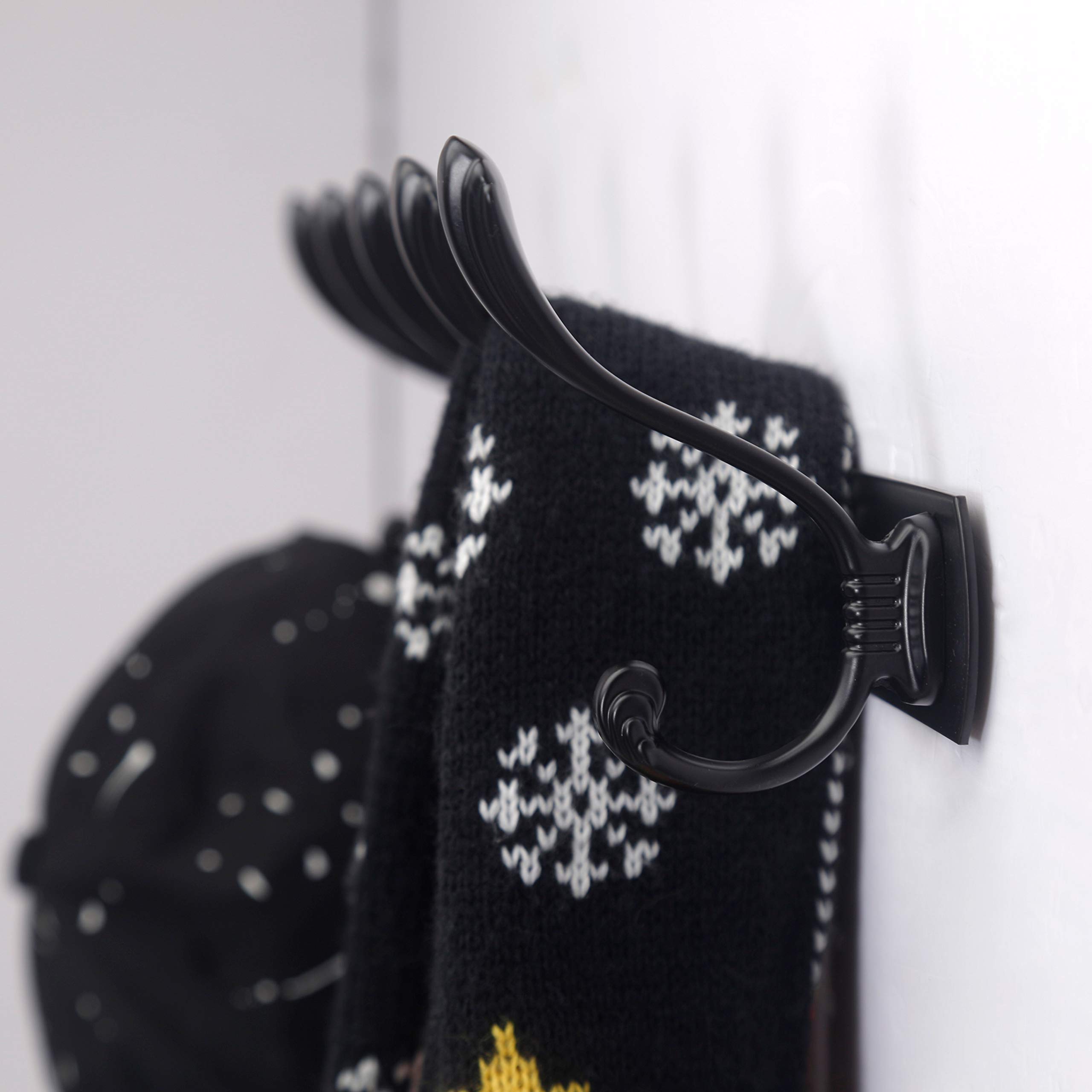 Dseap Coat Rack Wall Mounted Heavy Duty Metal Wall Coat Racks with 5