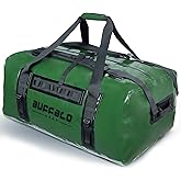 Buffalo Gear Large Waterproof Dry Bag, 150L Waterproof Duffel Bag Heavy Duty Travel Bag for Boating Kayaking Motorcycling Hunting Camping