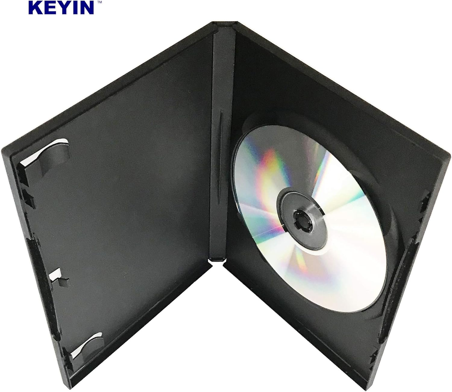 KEYIN Standard Black DVD Case - Premium, 25 Pack: Computers & Accessories