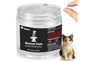 1DFAUL 12 oz Exhibits Fixing Gel for Museum, Removable Clear Museum Paste Putty Wax, Reusable & No Residue, Fixed Collection Artifacts and Decorations to Prevent Vibration, Falling