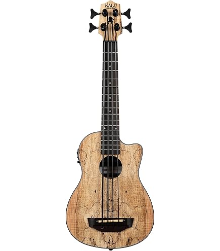 Amazon.com: Kala UBASS-EBY-FL Striped Ebony Fretless U-Bass