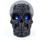Impremli Sugar Skull Stand Compatible with Alexa Echo Dot 4th &amp; 5th Gen, HomePod Mini, Black Phantom Ornamental Holder