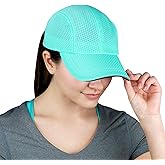 TrailHeads Women's Race Day Performance Running Cap, Lightweight & Quick Drying Mesh Sports Hat with Reflective Trim