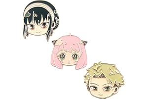 SONGCHANGJEWELRY Anime Anya Forger Pins - loid S Family Cosplay Enamel Brooch - Backpack Costume Gift for Women Men Fans