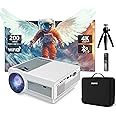 Sunys 5G WiFi Projector with Android OS,12000L Native 1080P HD Projector,Phone Projector for IOS and Android,Compatible with Portable Bag and Tripod,HDMI/USB/PC/TV Stick/Switch Supported,White