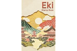 Eki Stamp book: Collect stamps from your trip to Japan in this large 6x9 inch book to create a cherished memento.
