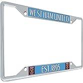 Desert Cactus West Ham United Car Accessories Hammers Football Soccer Metal License Plate Frame and Tag Holder for Front or Rear of Car (Style 1)