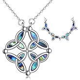 AXELUNA Star of David Necklace Sterling Silver Butterfly Magnetic Folding Hexagram Pendant Necklace Jewellery for Women