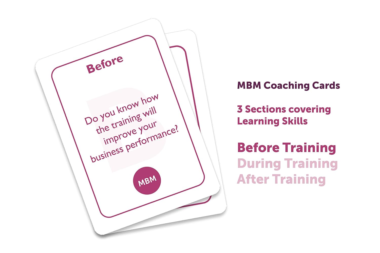 MBM Coaching Cards for Workplace People Skills, Pink - Image 3
