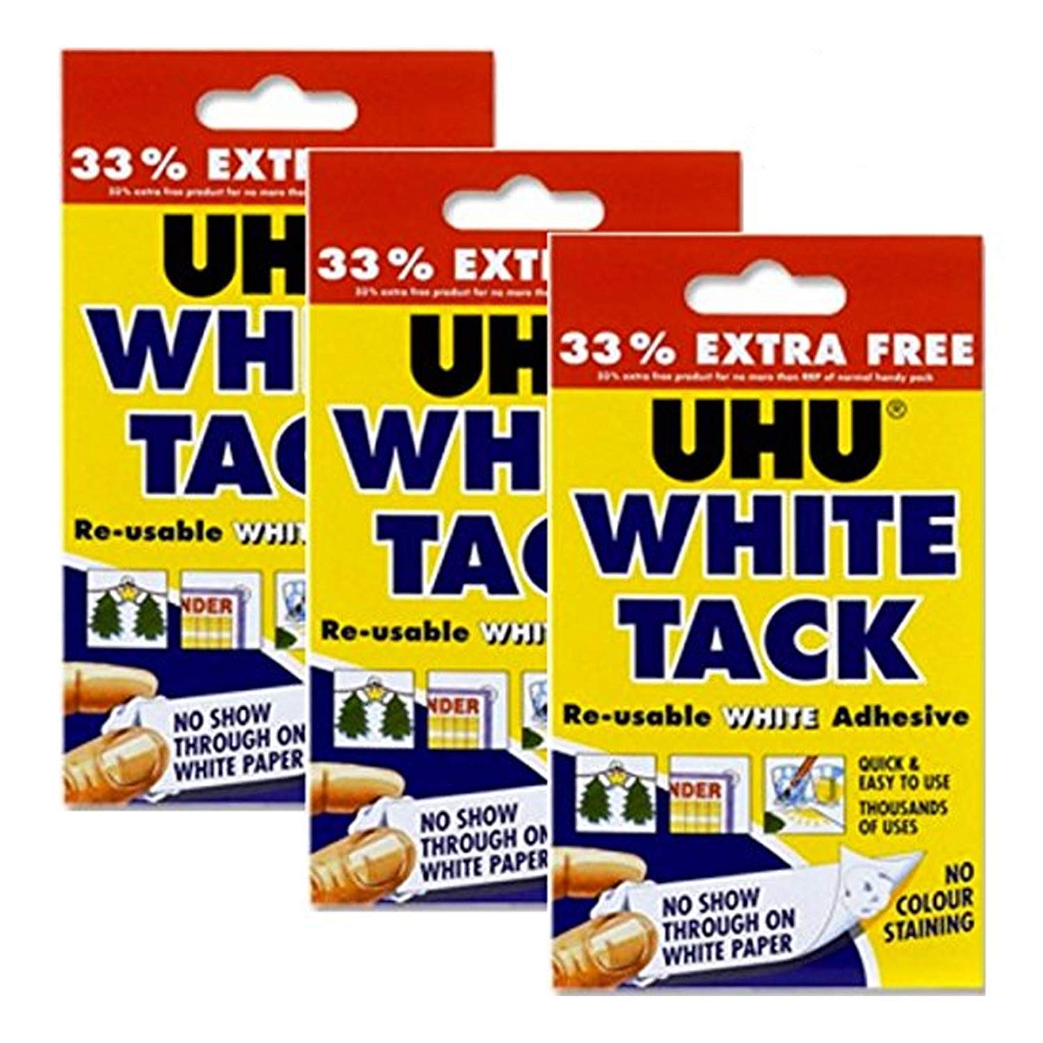 White Tack Adhesive X 3